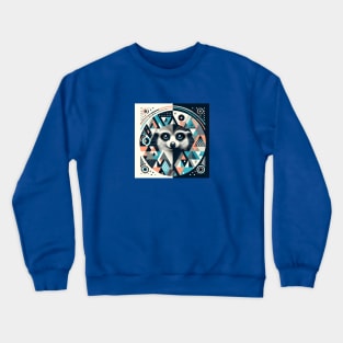 Abstract Animal Meerkat 2 Crewneck Sweatshirt